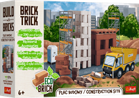 Brick Trick Bauset XL Baustelle - kreatives Spielzeug mit echten Ziegelsteinen