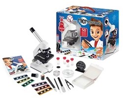 Buki Mikroskop Spielzeugset 50 Experimente für Kinder