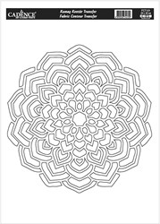 Cadence Textil Transfer Mandala Outline 25x35 cm - Textildekoration