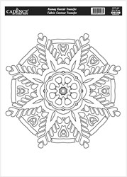 Cadence Textil Transfer Mandala Outline 25x35 cm - kreative Bastelidee