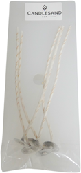 Candlesand Kerzendocht schmal 12 cm 5 Stück für Kerzenherstellung