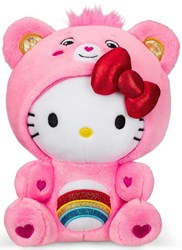 CARE BEARS 22CM PLUSH - HELLO KITTY AS CHEER BEAR