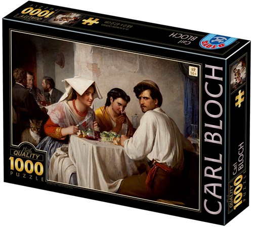 D-Toys Puzzle Carl Bloch In a Roman Osteria 1000 Teile Puzzle-2
