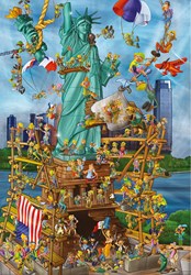 D-Toys Puzzle Cartoon Collection New York 1000 Teile Jigsaw Puzzle