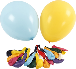 Creativ Company Luftballons XL 41 cm bunt 50 Stück Helium geeignet
