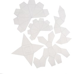 Creativ Company Gussformen geometrisch Set 5-teilig Kunststoff 6+13 cm