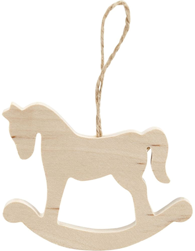 Creativ Company Holz Schaukelpferd Ornament 8 cm Weihnachtsdeko
