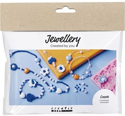 Creativ Company Schmuck Bastelset Blumen - kreative Hobbyset für Kinder