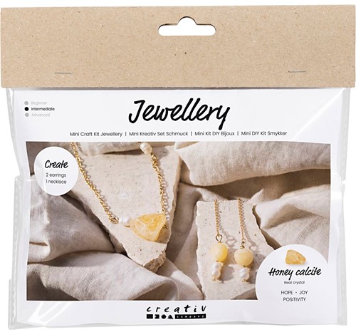 Creativ Company CC Mini Hobbyset Sieraden Honingcalciet Ketting en Oorbellen
