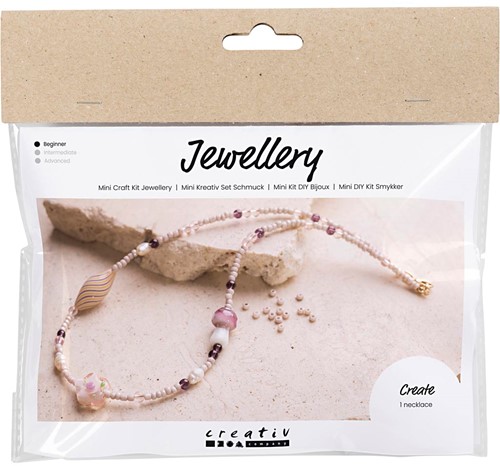 Creativ Company CC Mini Hobbyset Sieraden Stoere Halsketting Roze Harmonie