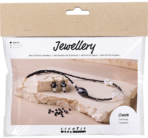Creativ Company CC Mini Hobbyset Sieraden Zwarte Harmonie Stoere Halsketting