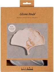Creativ Company Silikon Gießform Ginko Blatt für Wohnaccessoires