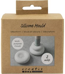 Creativ Company Silikon Gießform Donut Kerzenhalter matt transparent