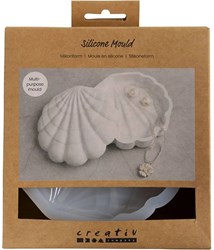 Creativ Company Silikon Gießform Muschel für Basteln und Seifenherstellung