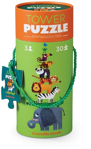 Crocodile Creek 30 Stück Turm Puzzle/Dschungel