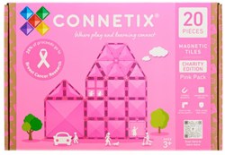 Connetix Magnetische Bausteine Charity Pack Rosa 20 Stück - Konstruktionsspielzeug