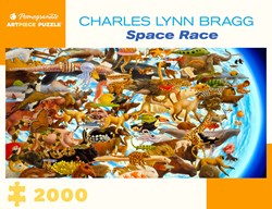 Pomegranate Puzzle Space Race 2000 Teile Charles Lynn Bragg