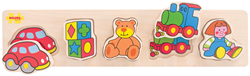 Bigjigs Toys Klobiges Puzzle mit Hintergrundbild - Spielzeuge