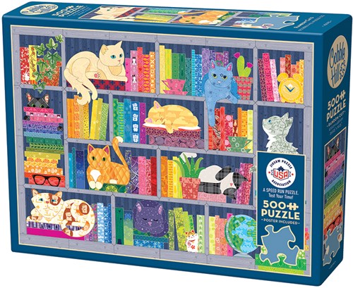 Cobble Hill Regenbogen-Katzen - 500 Teile-2