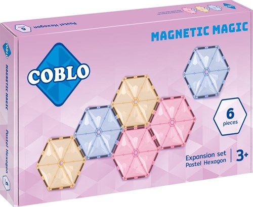 Coblo Spielzeug Magnetische Fliesen Classic Hexagon 6 Stück