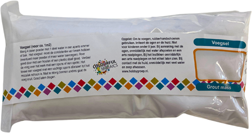 Colourful Mosaics Mosaik Fugenmasse weiß 250 g - Kreatives Spielset