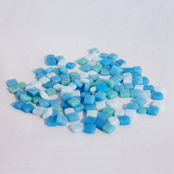 Colourful Mosaics Mosaikfliesen bunte Quadrate recyceltes Glas