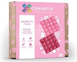 Connetix Magnetkacheln Base Pink Berry 2 Stück