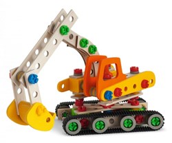 Eichhorn Constructor Raupenbagger Bauset 170-teilig FSC Holz Spielzeug