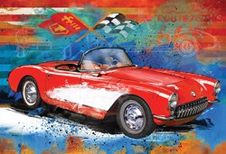 Eurographics Corvette Cruising Tin - 550 Teile