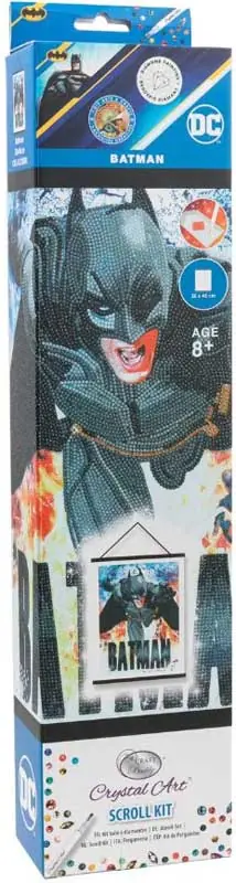 Craft Buddy Batman Crystal Art Scroll 40x50cm Wanddekoration
