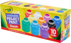 Crayola Plakatfarbe Set - 10 Farben abwaschbare Kinderfarbe