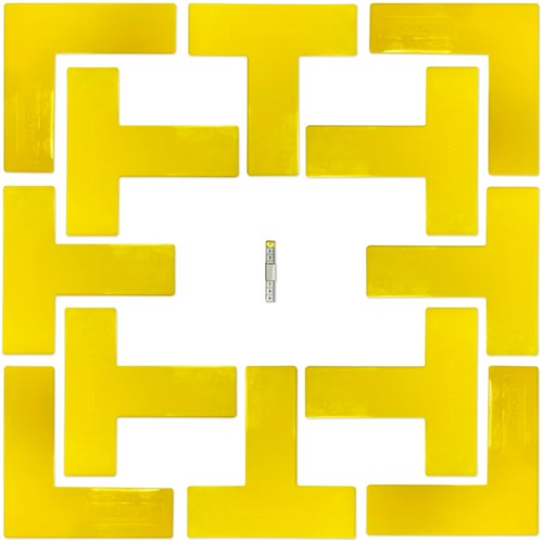 Megaform court marker set Tennis Pickleball Badminton flexibel PVC-2