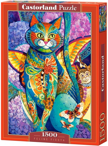 Castorland Puzzle Feline Fiesta - 1500 Teile Katzen Motiv-2