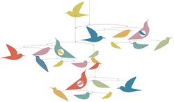 Djeco Baby Mobile bunte Vögel - FSC Papier und Karton