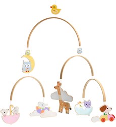 Djeco Baby-Mobile Holz Babytieren Dekoration Kinderzimmer