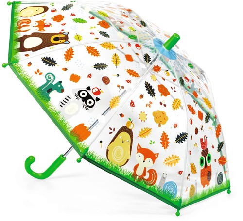 Djeco Kinderregenschirm Forest Friends - stabiler Schutz für Kinder