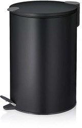 Kela Treteimer Abfalleimer schwarz 12 Liter mit Deckel und Pedal