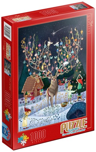 D-Toys Demeter Brigi - Rudolph, das Rentier mit der Roten Nase - 1000 Teile-2