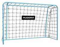 Hudora Fußballtor 180 cm - Blaues Kunststoff Fußballtor für Kinder