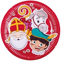 Boland Pappteller Sinterklaas - Kinderparty Geschirr - 10er Set