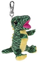 Lumo Stars Dino T-Rex Schlüsselanhänger Plüsch 8,5cm grün