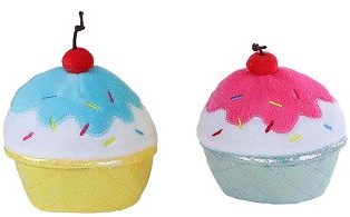 Fluffy Eis Kuscheltier Plüsch Spielzeug - buntes Plüsch Eis 16cm