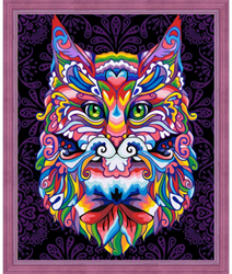 Diamond Painting mystische Katze Bild 40x50cm - kreatives Bastelset