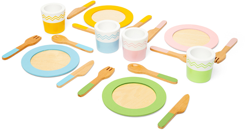 Bigjigs Toys Dinner Service Set