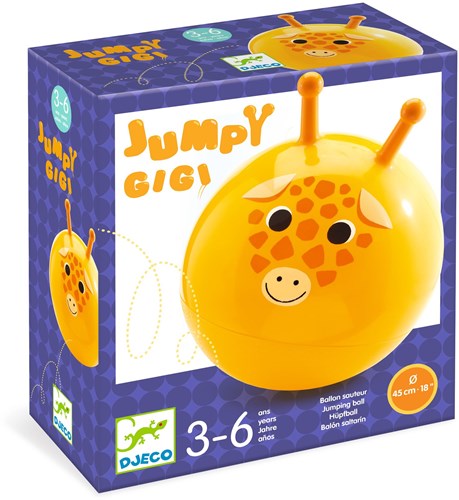 Djeco Hüpfball gelb - Jumpy Gigi Springball Spielzeug-3