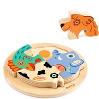 Djeco Holzpuzzle Hund - Lernspielzeug FSC 100%-3