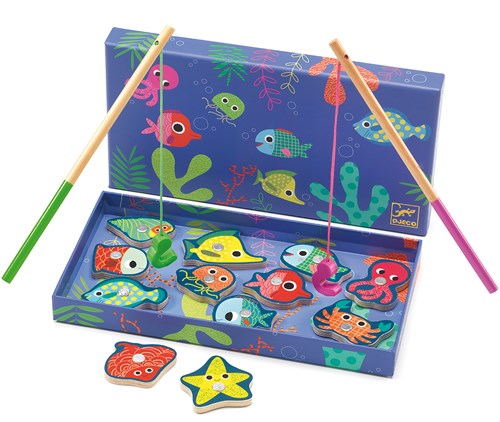Djeco Angelspiel Fishing Colour - FSC Holz Magnetspiel