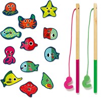 Djeco Angelspiel Fishing Colour - FSC Holz Magnetspiel-2