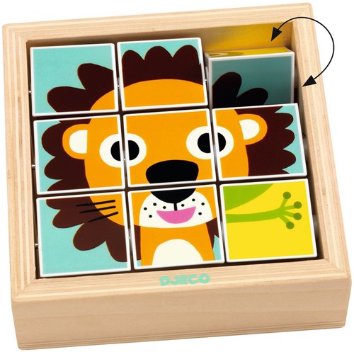 Djeco Holzpuzzle Tournanimo - Lernspielzeug FSC Holz-2