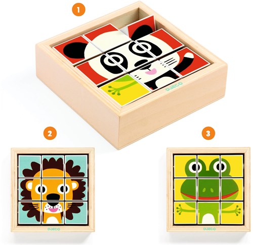 Djeco Holzpuzzle Tournanimo - Lernspielzeug FSC Holz-3